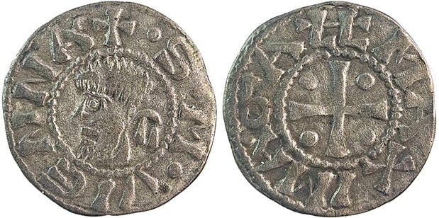 French feudal state, Archbishopic of Vienne 1150-1200 Denier